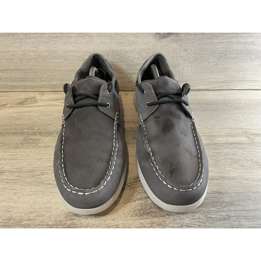 Cole Haan Men's Grand Atlantic Boat Shoe 11.5 M Style C36081 Gray Slip On‎